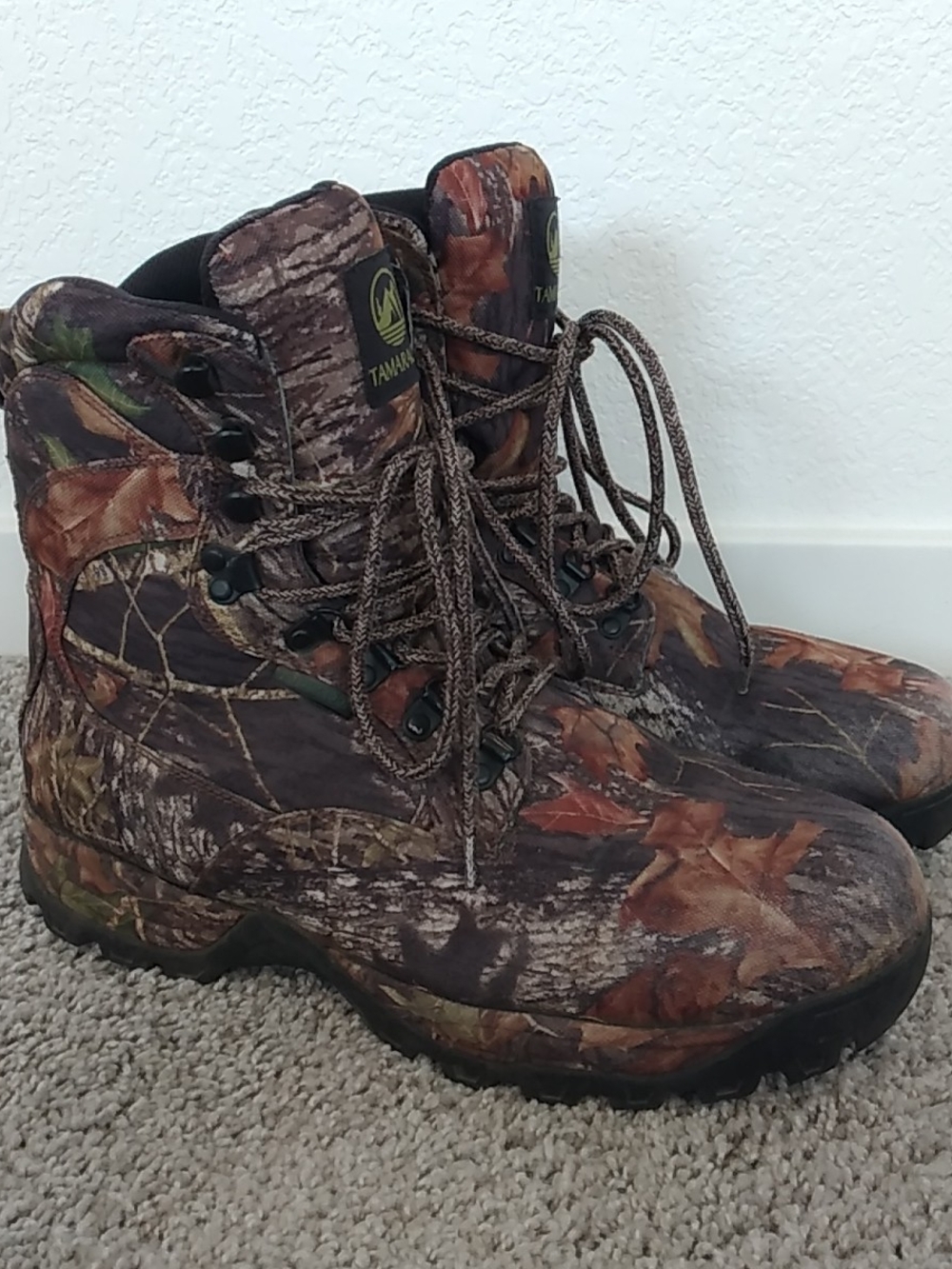 3M Thinsulate Men's Brown Camo Lace-Up Hunting, Work Boots Size 12M, Gorp Core